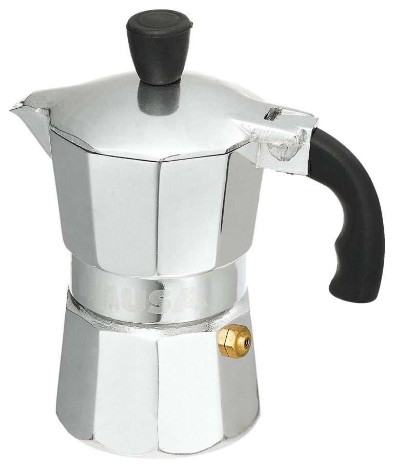 IMUSA USA B120-41V Aluminum Espresso Stovetop Coffeemaker 1-cup, Silver ...